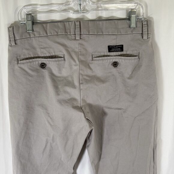 Banana Republic Mason Chino Men's 31x32 Grey Flat Front Cotton Blend Pockets - Picture 8 of 12